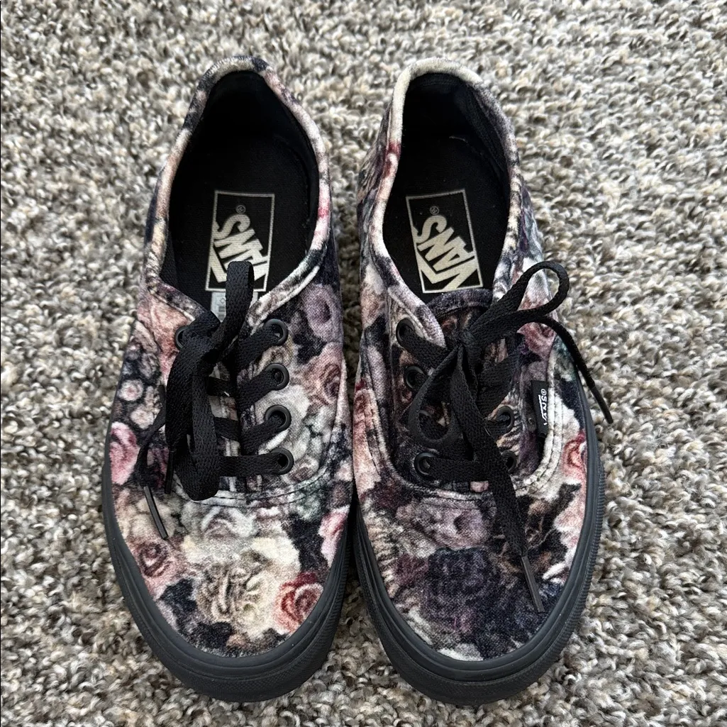 Vans Multicolor Floral Print Sneakers - Image 2