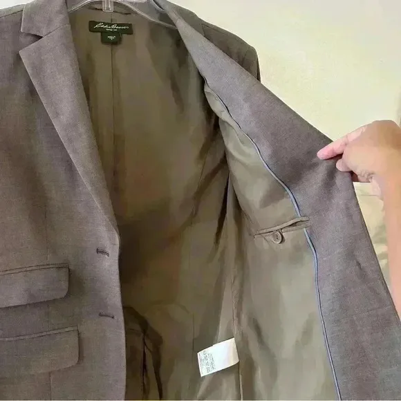 Eddie Bauer Blazer‎ Wool Blend Womens Size 2 Brown Casual Formal Timeless - Image 13