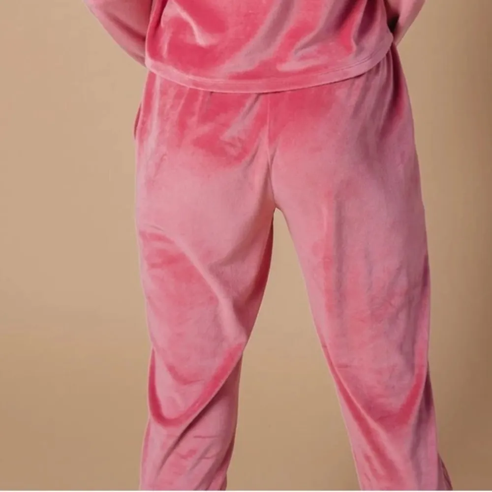 RACHEL PARCELL Stretch Soft Velour Drawstring Jogger Sweatpants  - Small - Image 6