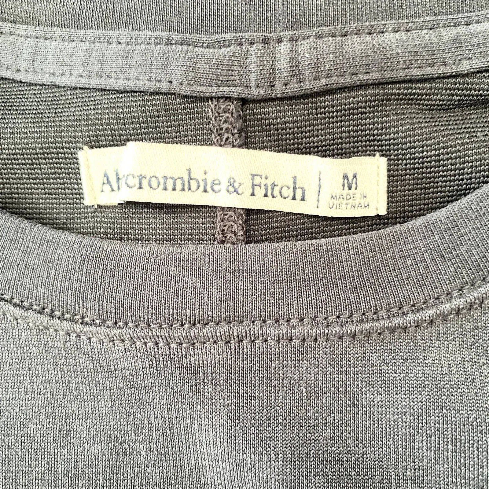 Abercrombie & Fitch‎ Pocket Tee Mini T-Shirt Dress Gray Minimalist Size  Medium - Image 5