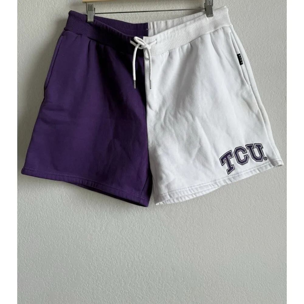 Hype and Vice Womens TCU Horned Frogs‎ Rookie Purple White Gym Shorts Size XXL - Image 7