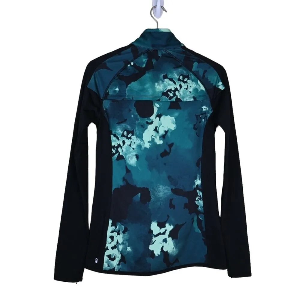 Fabletics Womens XS Jojo Zip Front Jacket in Black/Nocturnal Floral Print - Image 3