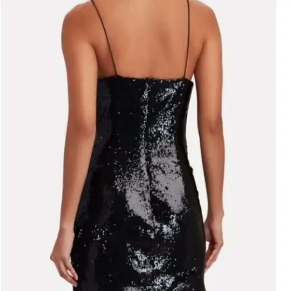 NEW Ronny Kobo Lindsay Black Sequin Bow Mini Dress - Image 3