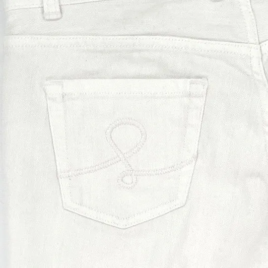 Lilly Pulitzer White Denim Jeans Main Line Fit Size 4 Stretch EUC - Image 6