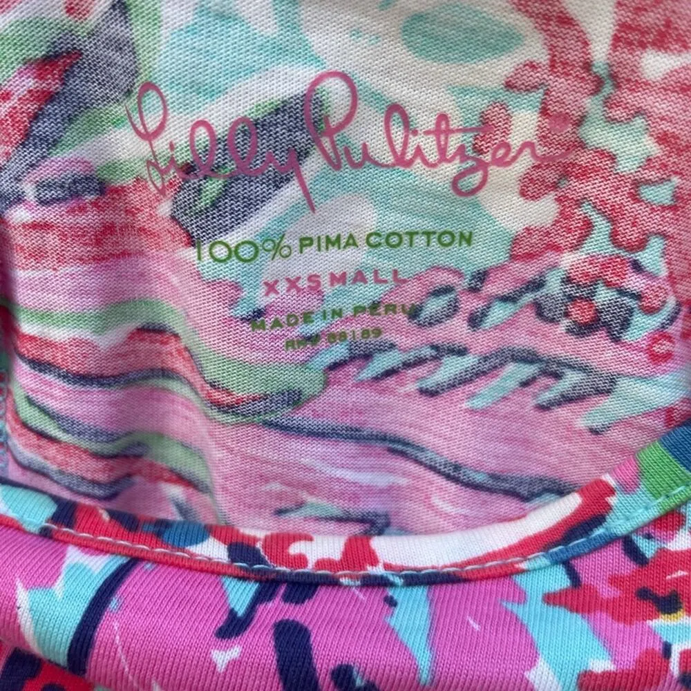 Lilly Pulitzer Dress Marlowe T Shirt Fishing For Compliments - Image 3