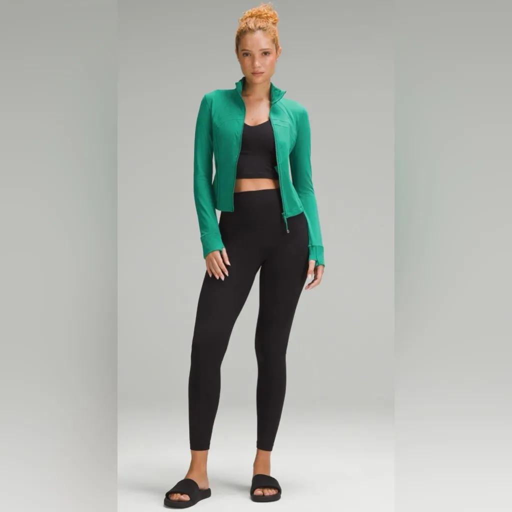 Lululemon NWT Define Cropped Full Zip Nulu Jacket Cascade Green Size 12 - Image 2