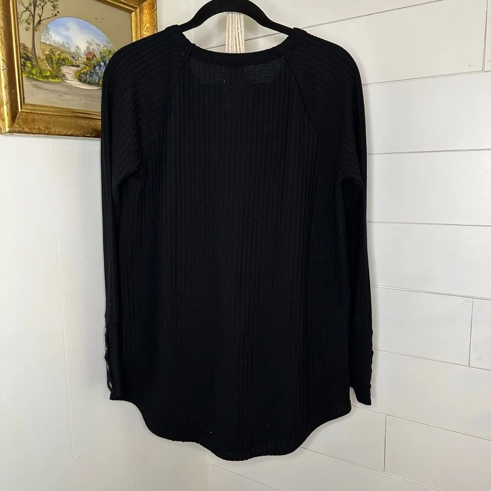 Chaser Waffle Thermal Long Sleeve Black Large - Image 2