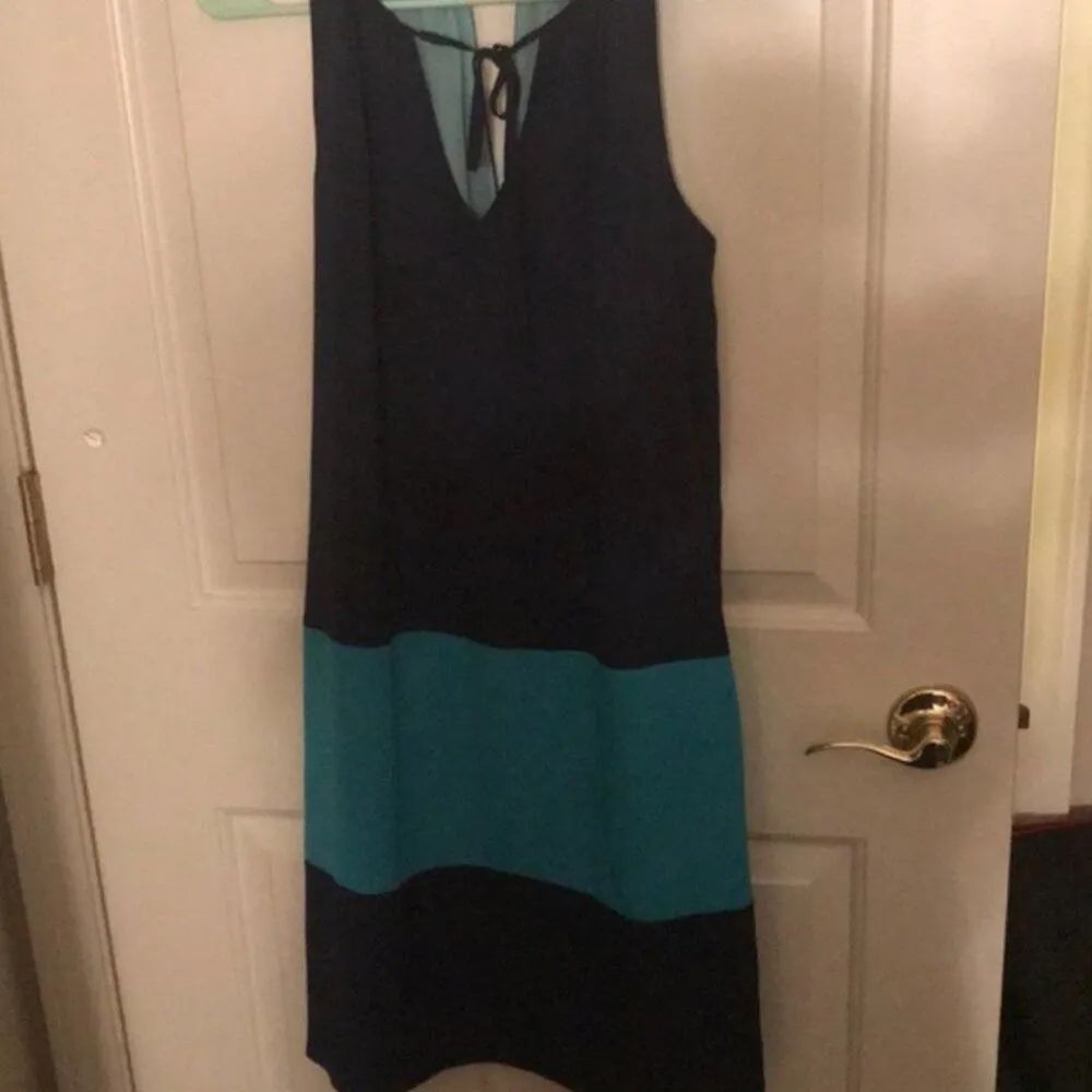 Joe Fresh navy and teal dress from Nordstrom XS - Image 2