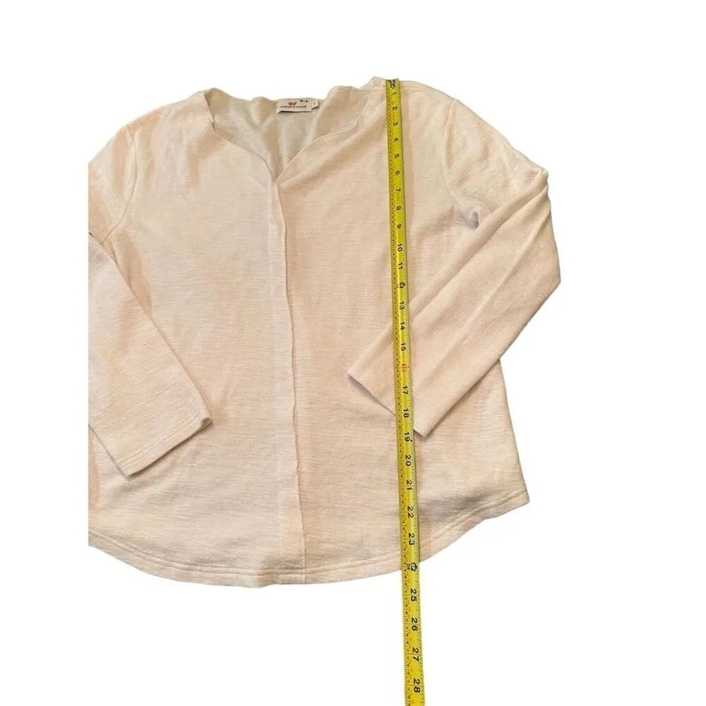 Vineyard Vines Women's V-Neck Sweater White Size S - Image 3