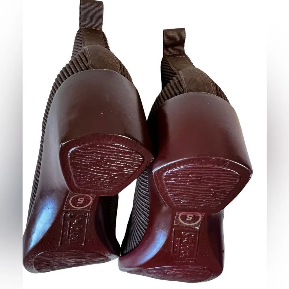 SAN MIGUEL DE ALLENDE MONACO BOOTIES Brown Size 5 - Image 4