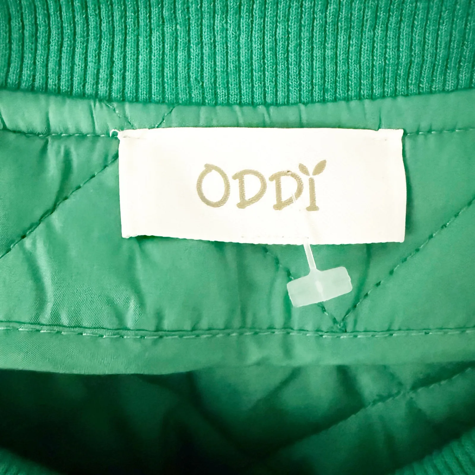 ODDY | Kelly Green Puffer Vest Oversized Full Zip Warm Winter Outerwear | XL - Image 4