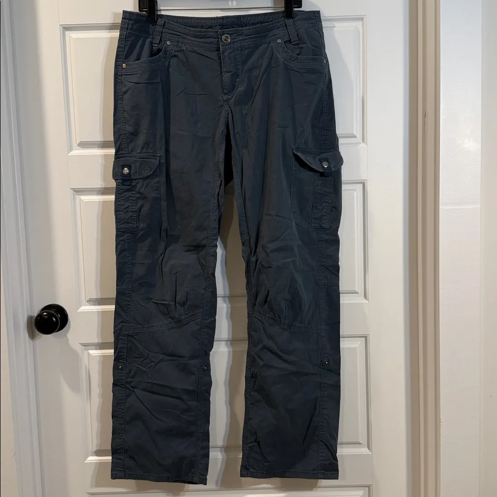 Kuhl Splash Roll Up Cargo Pants Hiking Outdoor Metal Blue Womens Size - Image 2