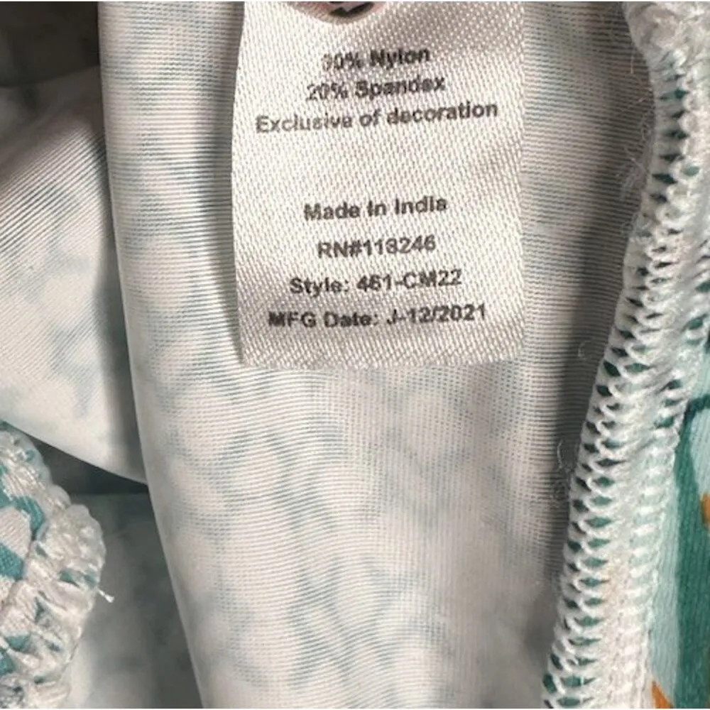 Cabana Life Cayman Swim Tunic Cover Up Beach Dress Tropical Floral Resort UPF 50 Size M - Image 14