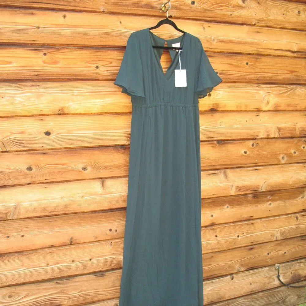 NWT Show Me Your Mumu SMYMM Emily Green Maxi Dress - Image 4