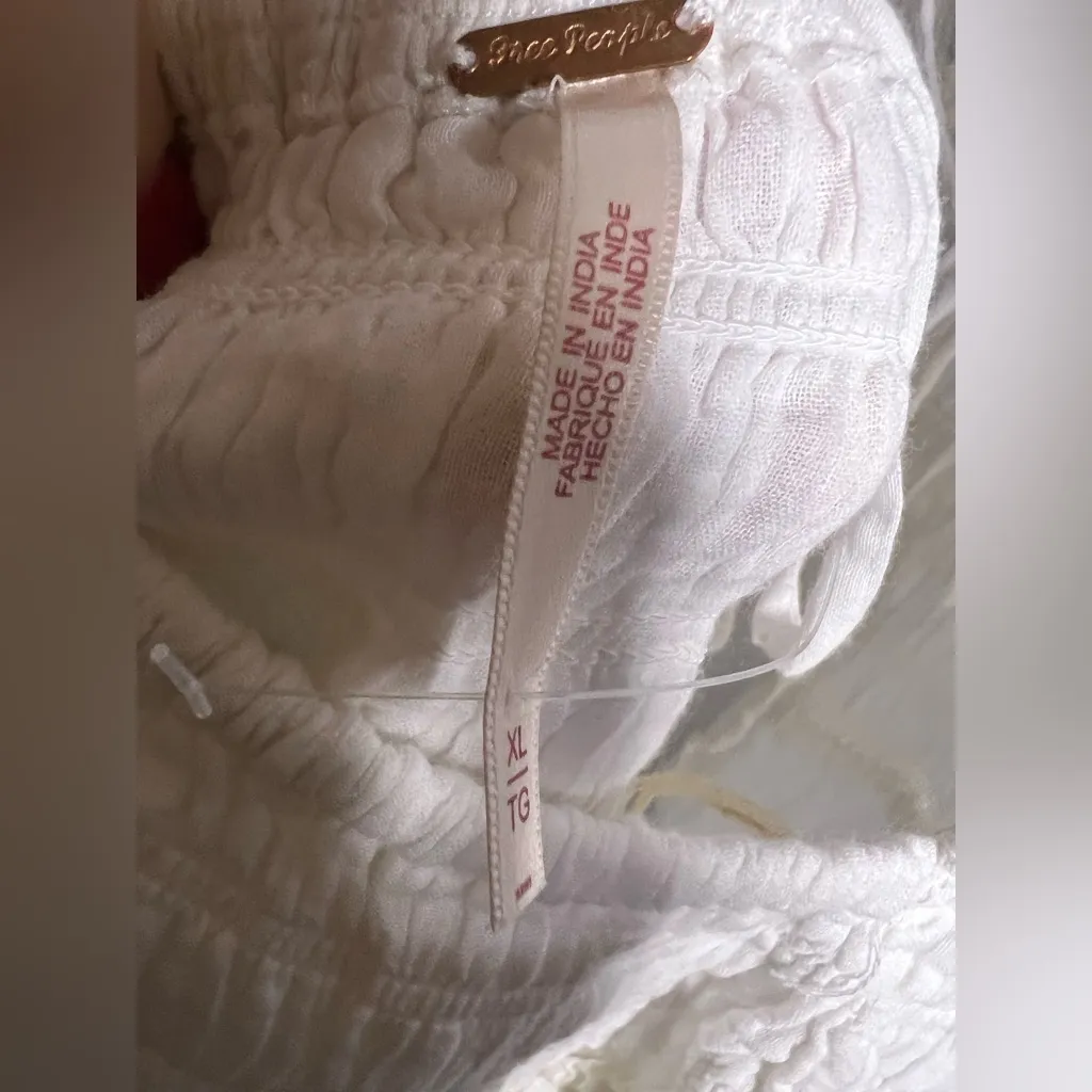 Free People Feeling Bonita Midi Dress in White.  Size XL
NWOT - Image 9