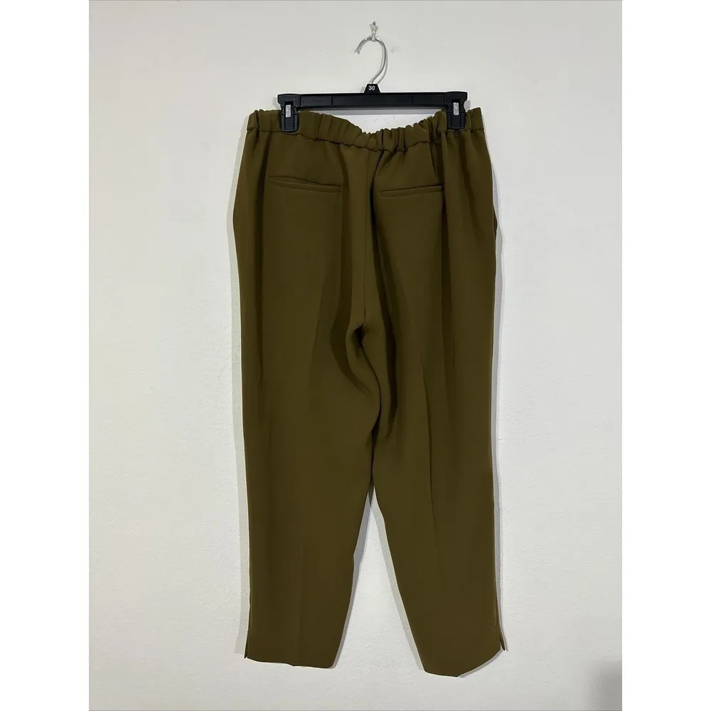 J.Crew  Womens Ankle Easy Pull On Dress Pant Navy Style E1756 Lightweight Size 10 - Image 2