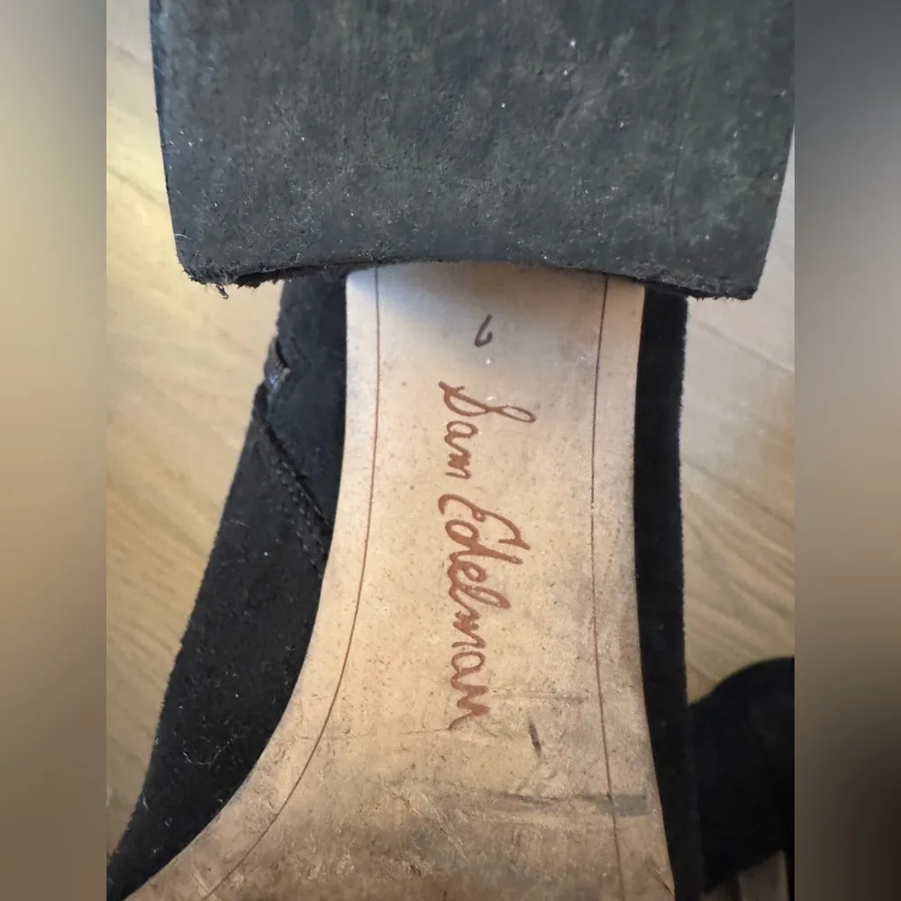 Sam Edelman Women's Vinney Boot Size 7 Block Heel Tall Black Stretch - Image 9