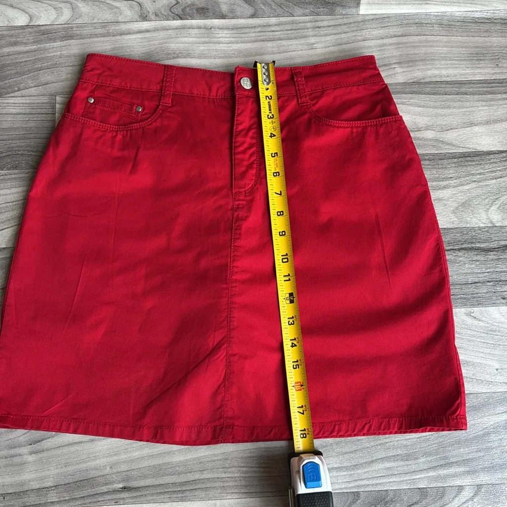 Croft & Barrow Red Mini Skirt short for Casual Wear - Image 9