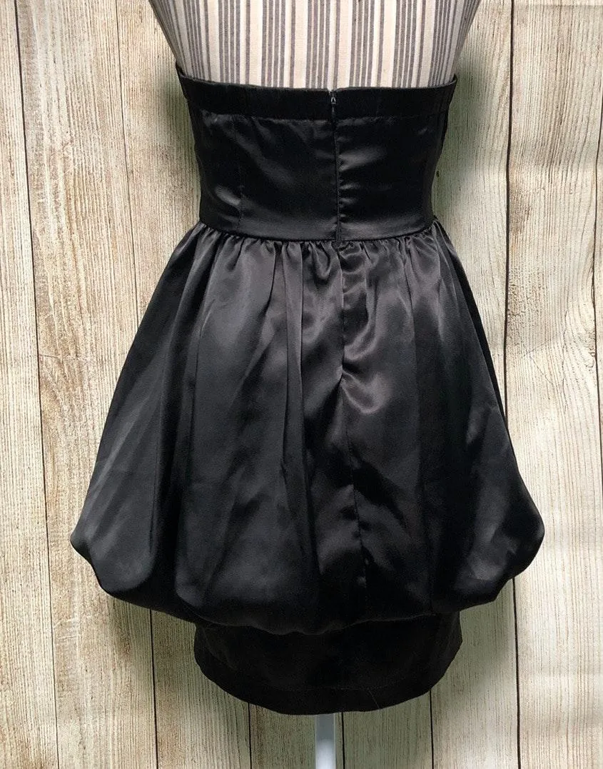 Black Bow Tie Mini Dress Size M - Image 2