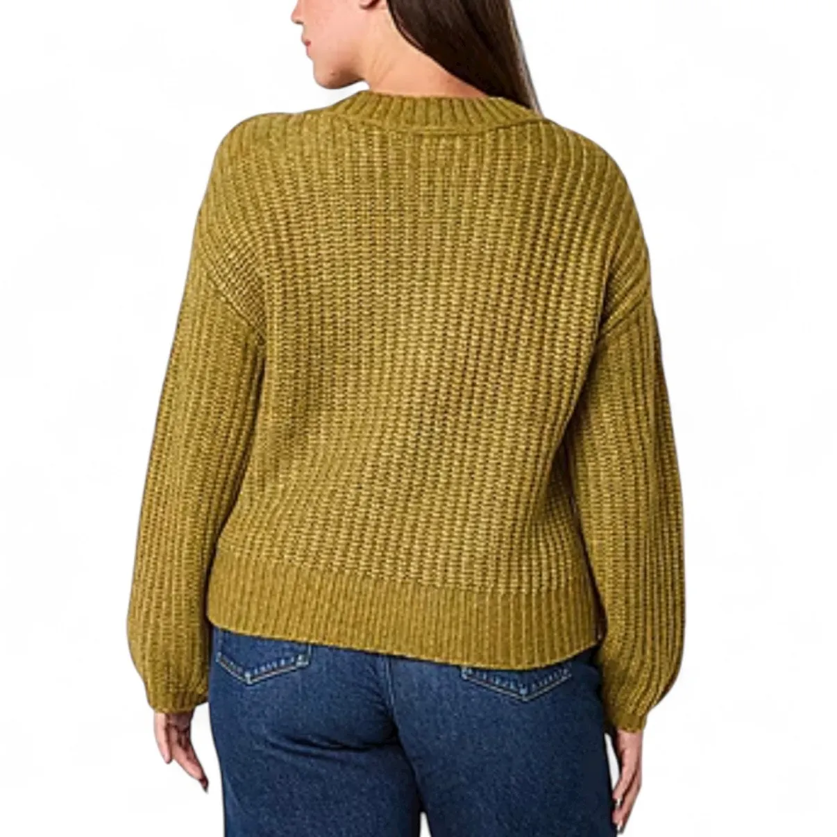 a.n.a green Pullover Sweater NEW with tag fall cozy basics everyday casuals Size L - Image 8