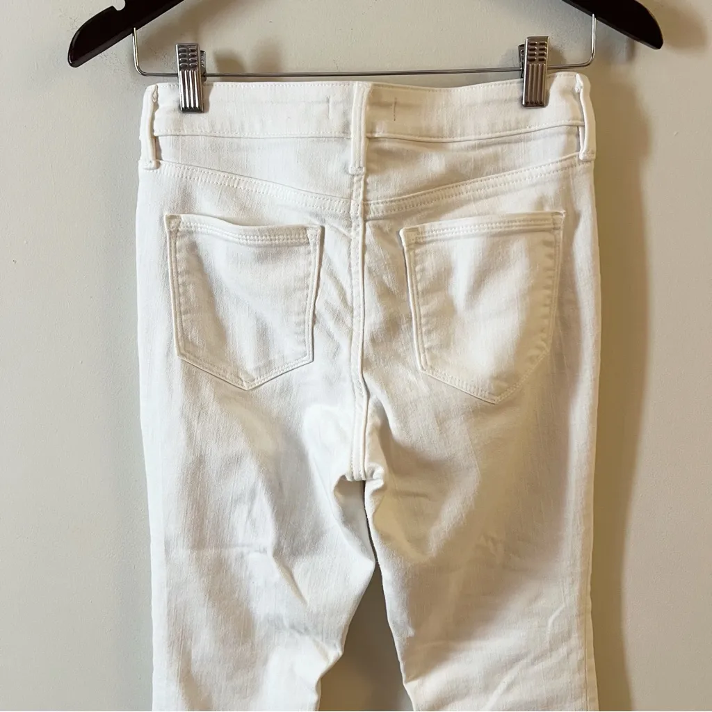 Athleta Sculptek Skinny Ankle Jeans White 530638-00 Size 2 Petite - Image 7