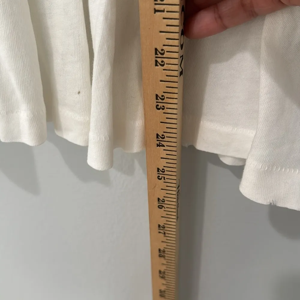 The Great. Women's Off White Peplum Shirt Size 0 Summer Travel Vacation - Image 5