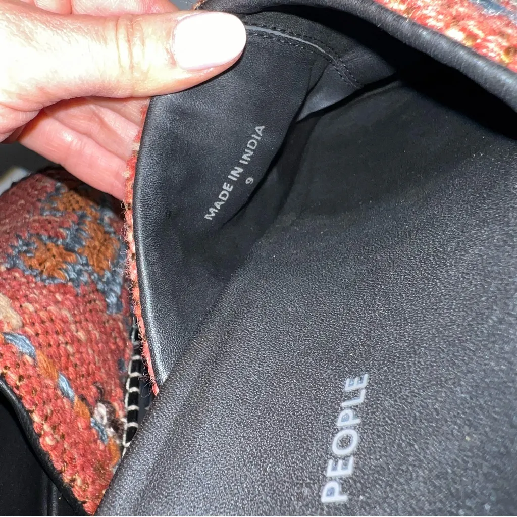 NWOB Free People Magic Carpet Mules in Terracotta Combo - Image 10