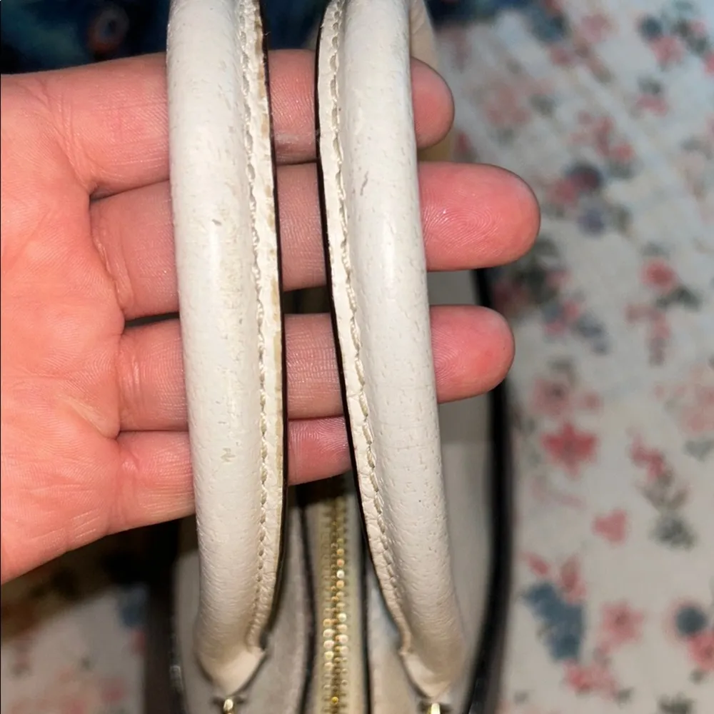 Kate Spade Navy and Cream Satchel with Structured Design - Image 3