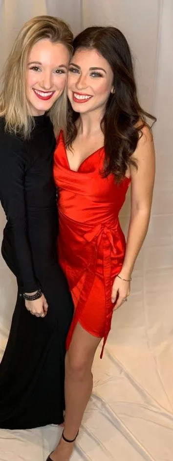 Hello Molly Red Silk Dress - Image 2