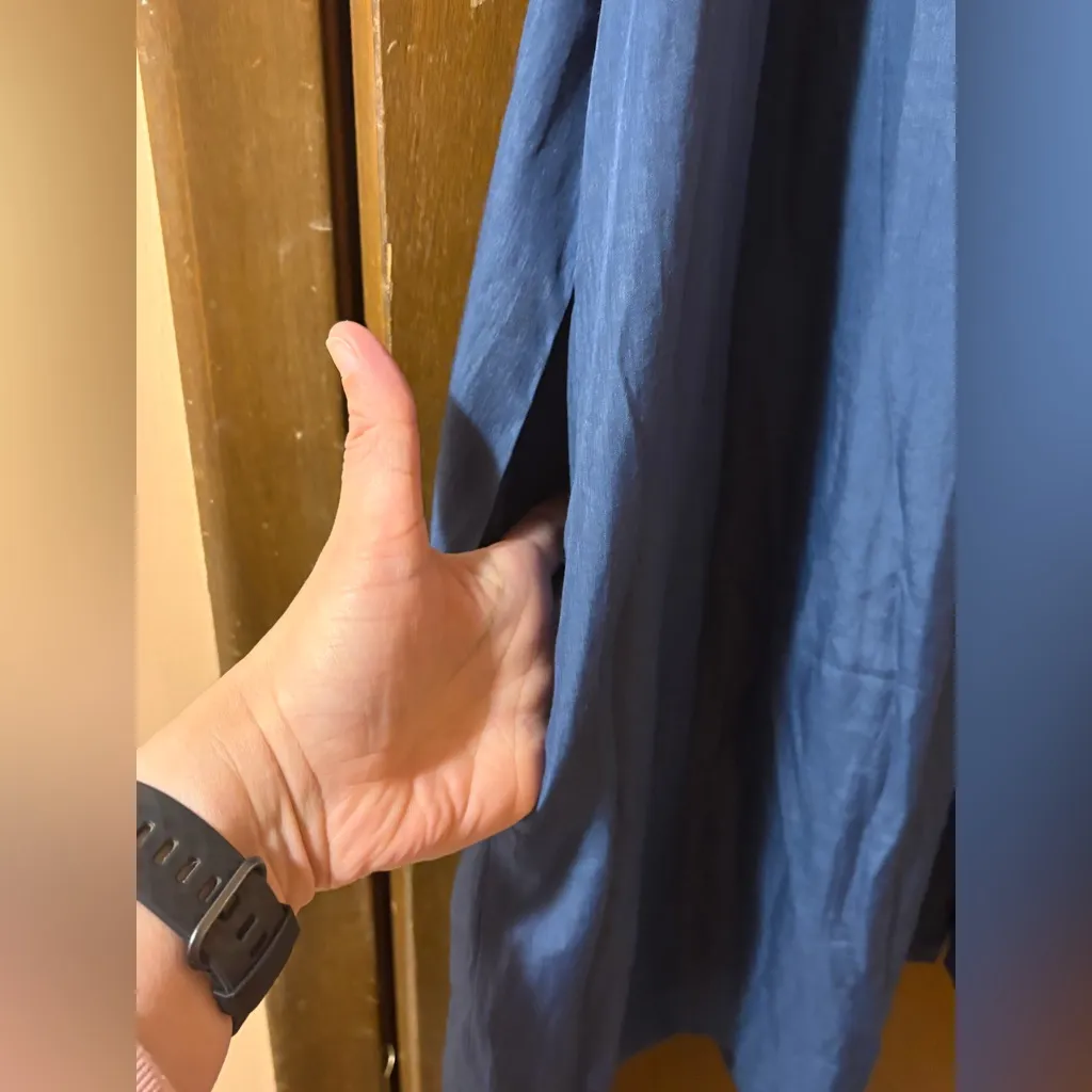 Mersea Tulum Blue Ruffle Dress Size M - Image 9