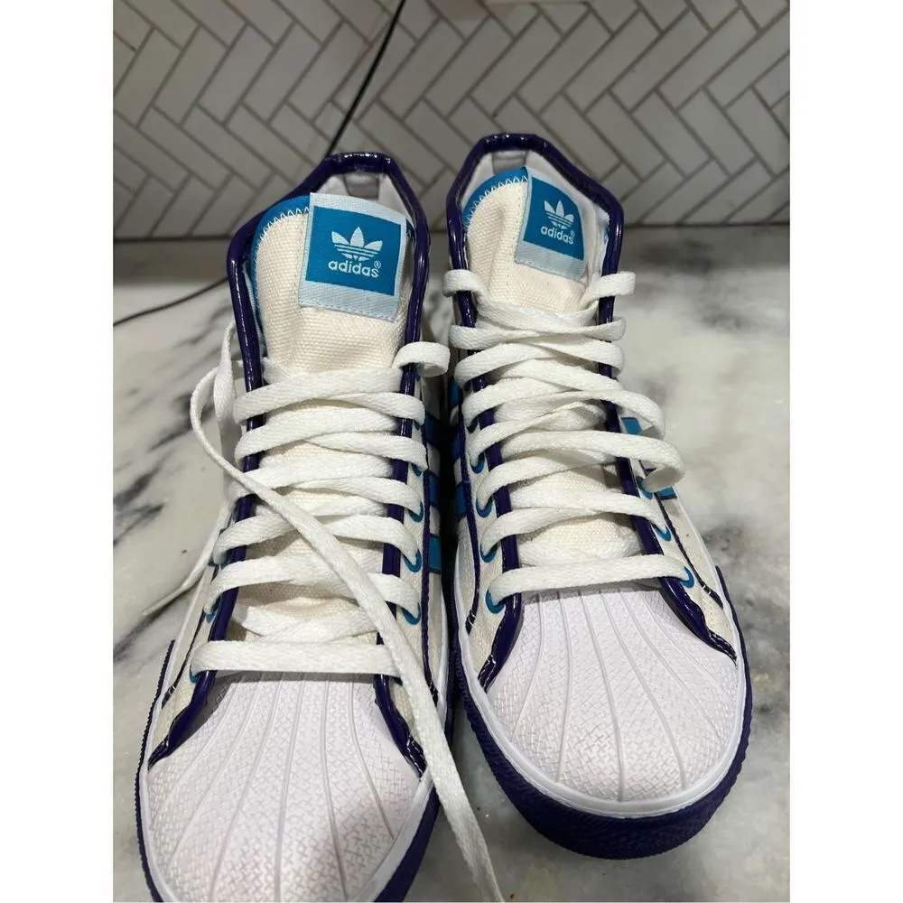 Adidas 2009 NZA Shell Mid Top "NBA Hornets" G05976 RARE Women's 11 - Image 2