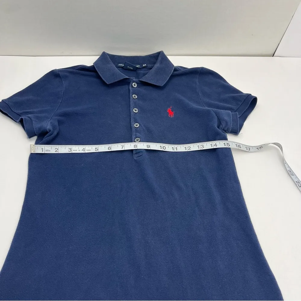 Ralph Lauren Sport Size Small Navy Polo Dress Short Cap Sleeve 100% Cotton *FLAW - Image 7