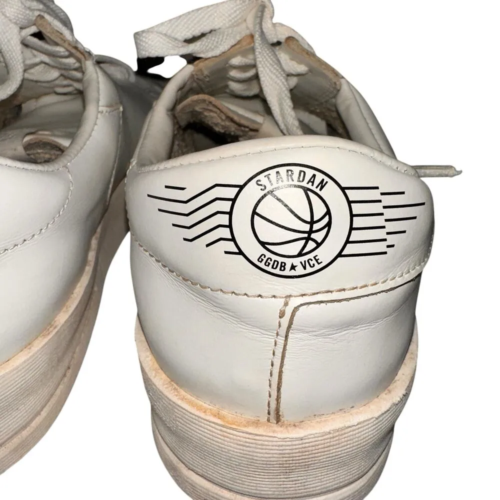 Golden Goose Stardan Women's Total White Leather Sneakers Size 39 / 9 - Image 7