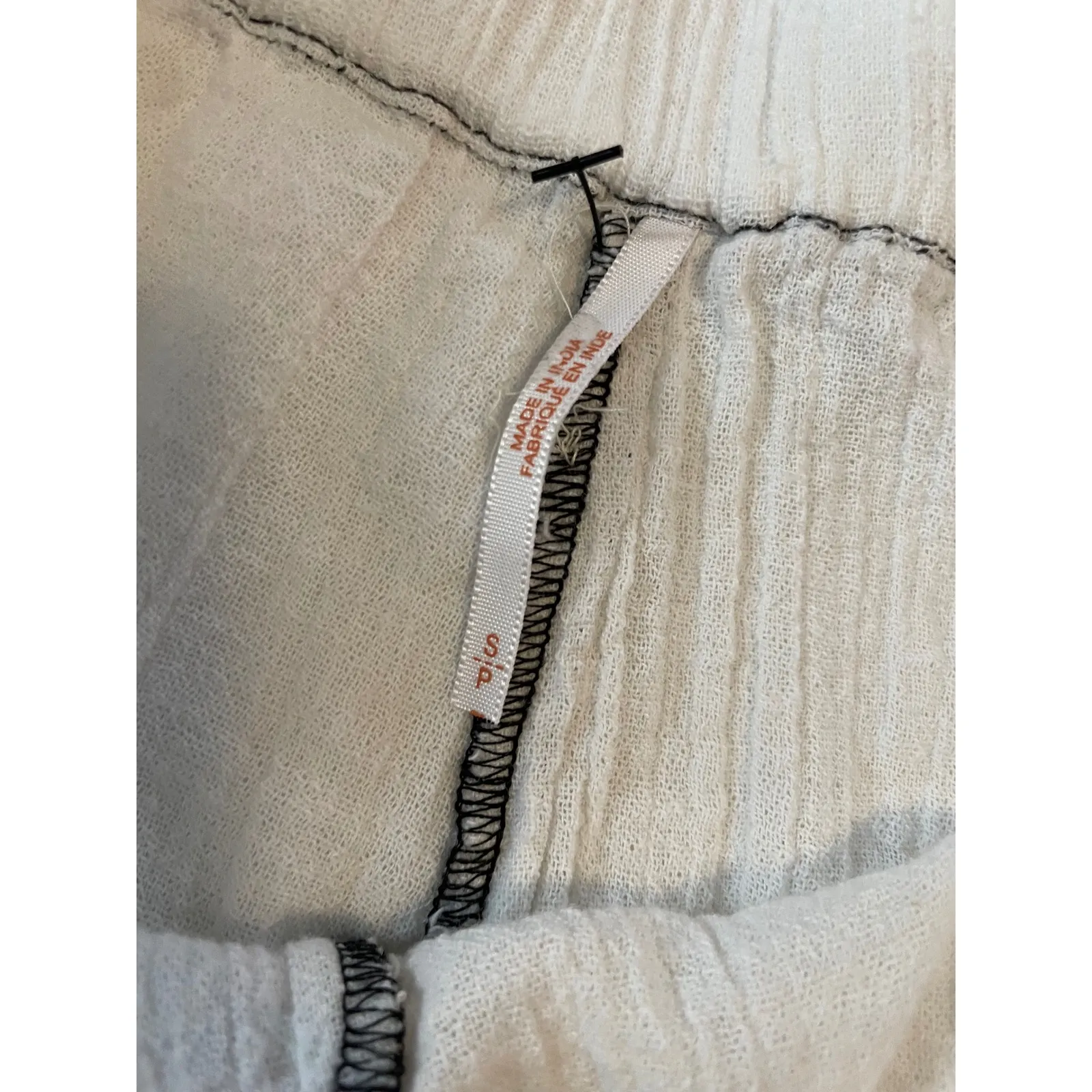 Free People Cream White Tassel Shorts‎ Elastic Waist Boho Summer Womens - Image 4