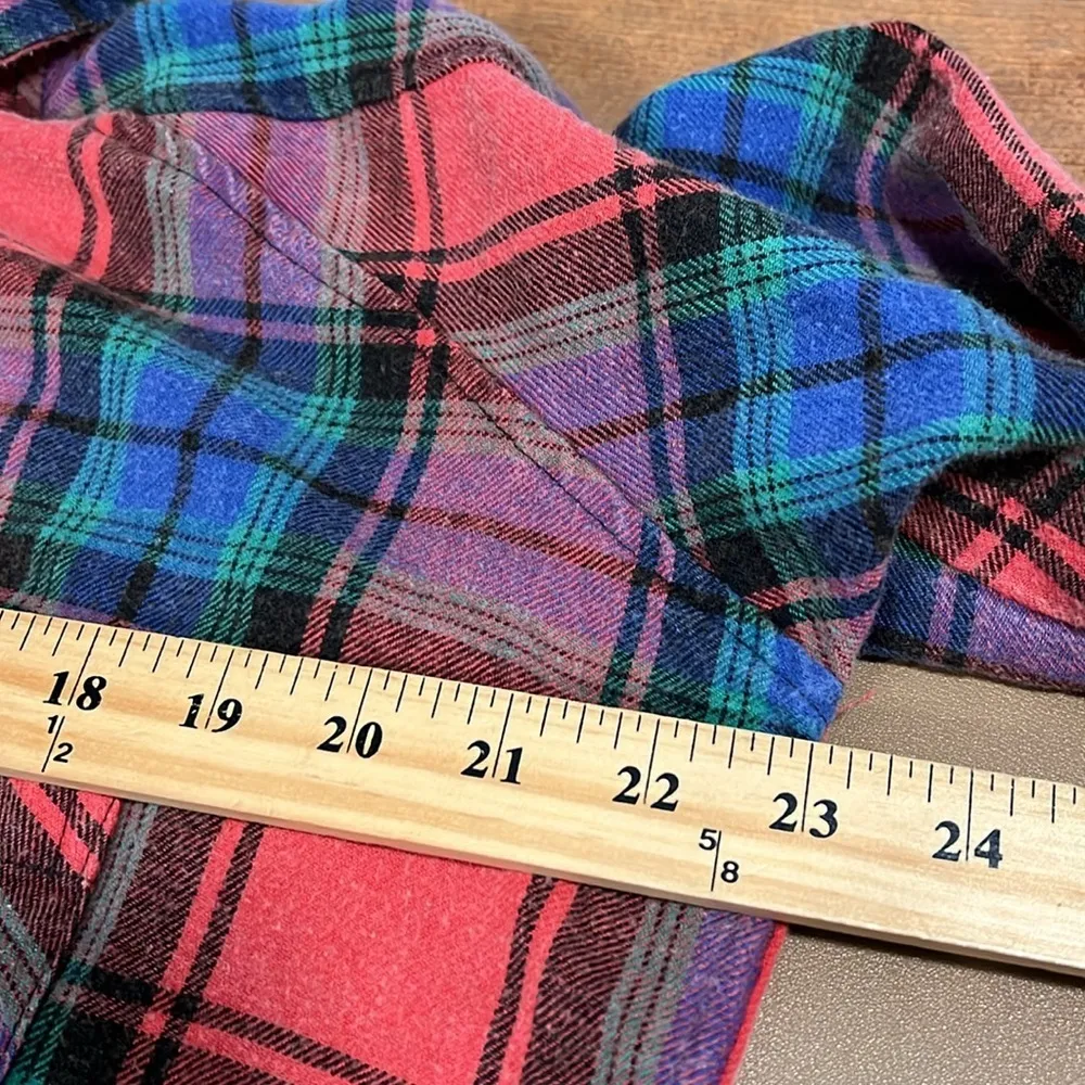 Buckle GILDEN INTENT women’s size medium red plaid boyfriend flannel shirt NWT - Image 7