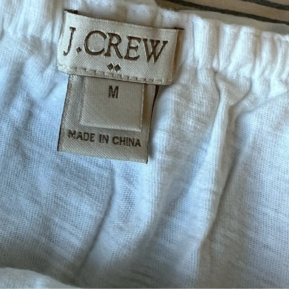 J.Crew white cotton tank top size medium - Image 7