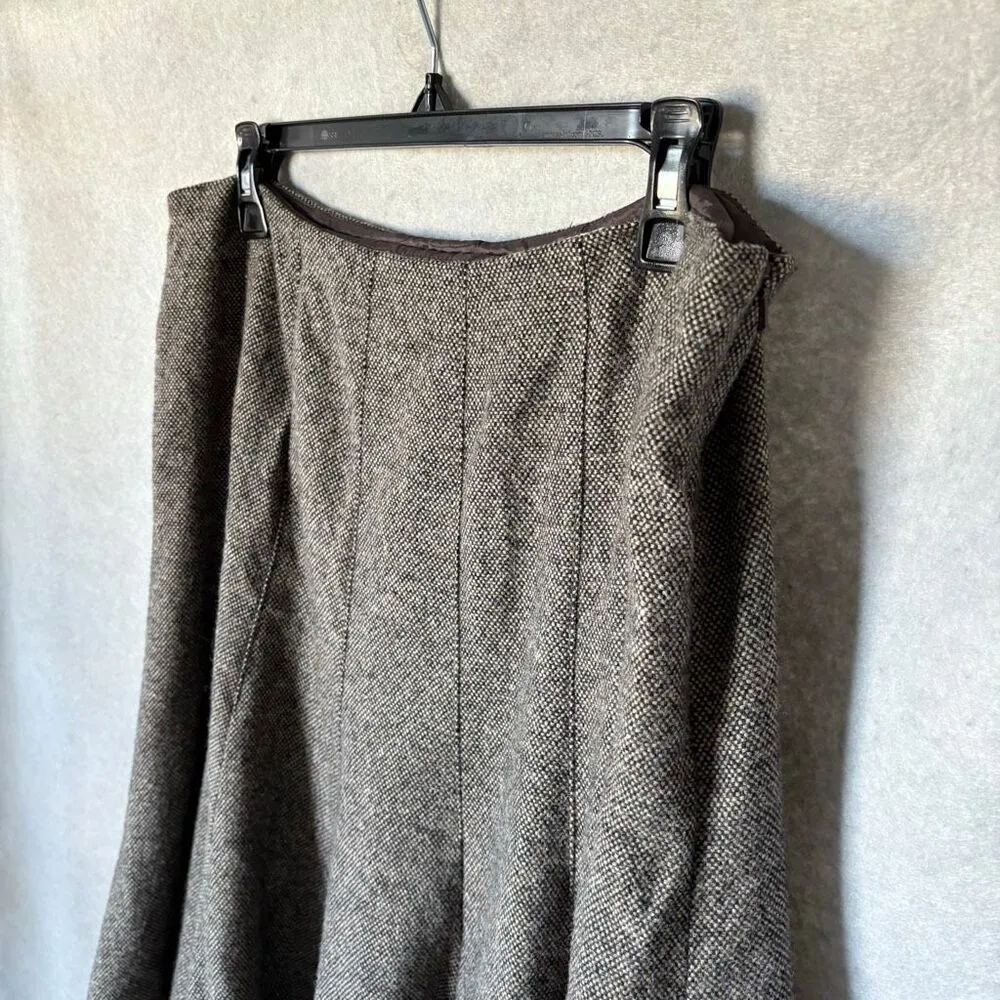 Michael Kors Wool Fit & Flare Skirt Size 12 Career Wear Office - Image 3