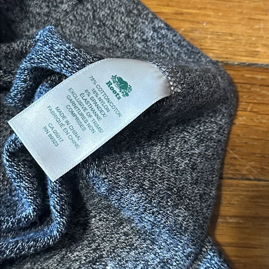 Roots Heathered Gray Women’s Leggings, Large - Image 3