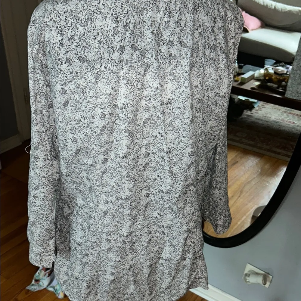 Women's Black and White Patterned Top - Image 7