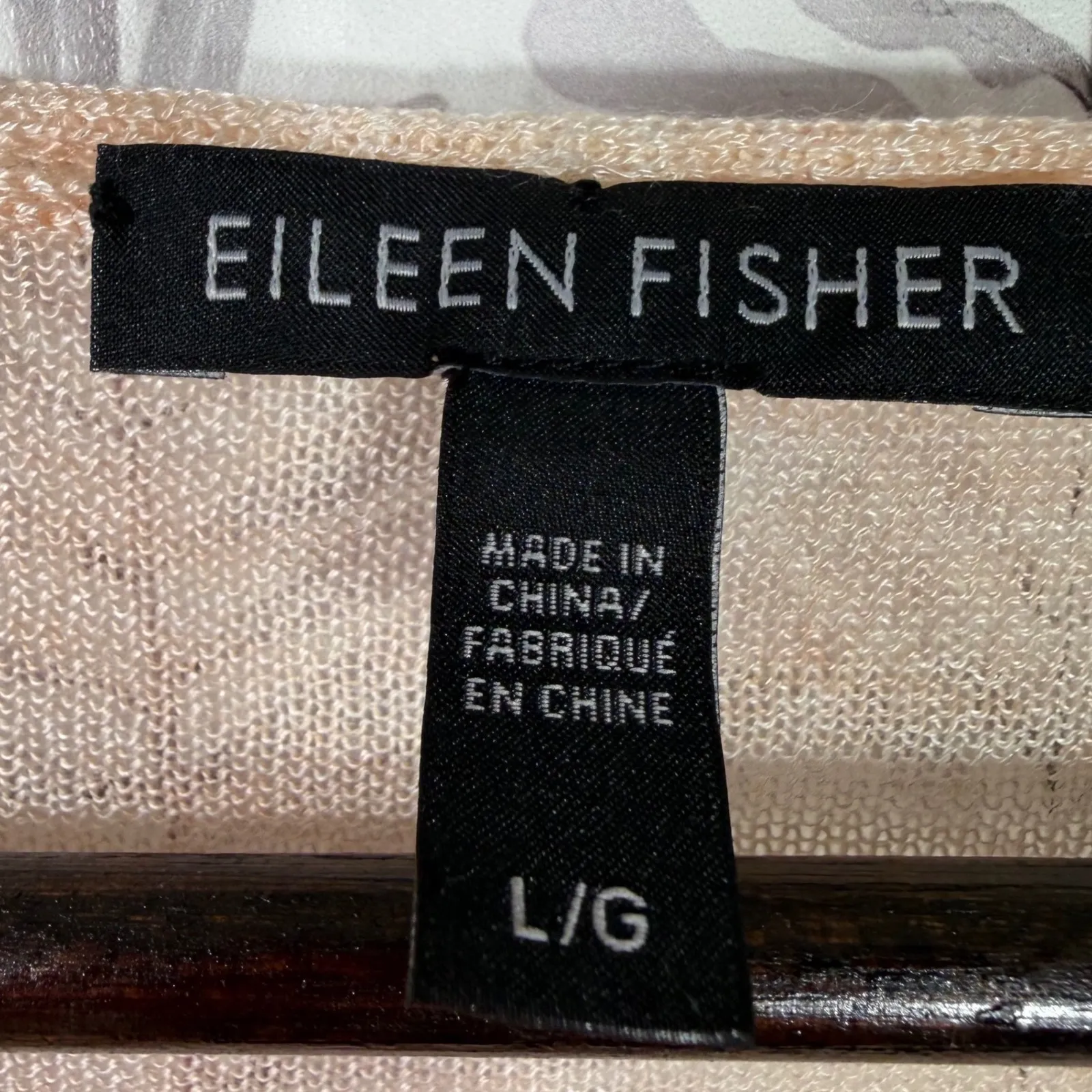 Eileen Fisher Sheer Tencel Merino Wool Asymmetrical Tunic Lightweight Top L - Image 6