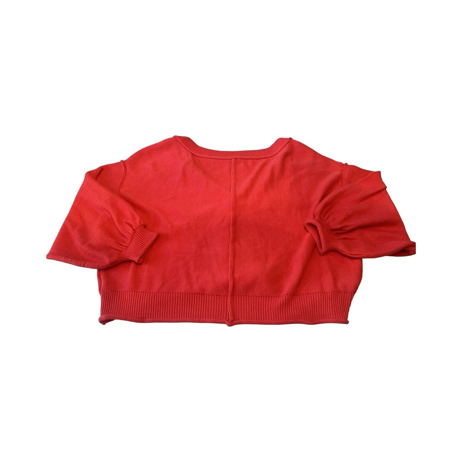 POL Womans M Button Front Cardigan  Sweater Slouchy Boxy Oversized Ballon Sleeve - Image 4