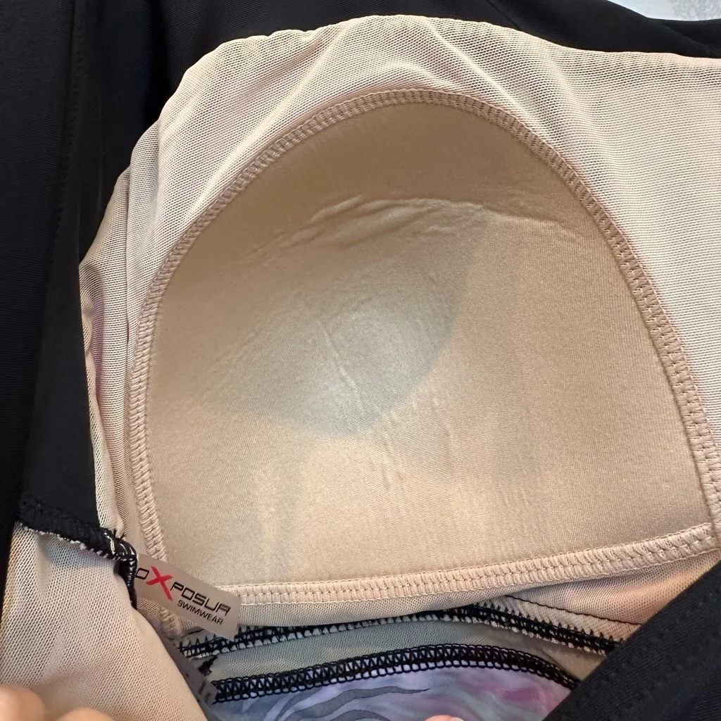 ZeroXposur Tropical Resort Floral Print Tankini Swim Top Swimsuit Plus Size 3X - Image 5