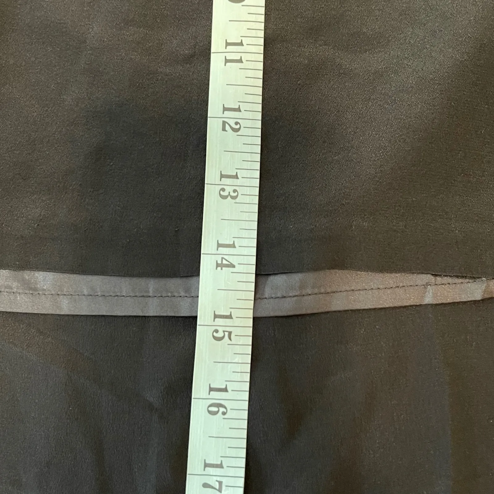 Line & Dot Black Silk Blend Midi Mini Slip Skirt Size Large - Image 7