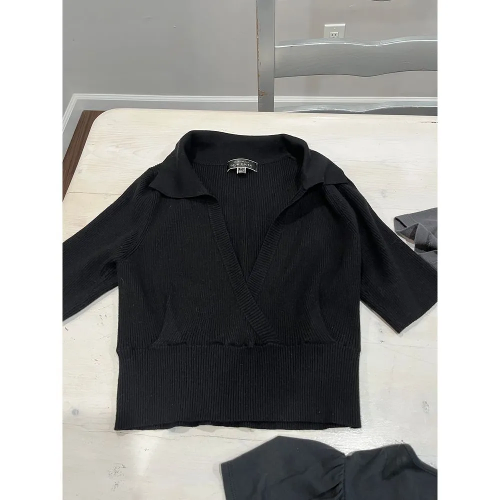 Urban Outfitters Tee, Forever 21 Cardigan, Blue Blush Top size Medium - Image 10