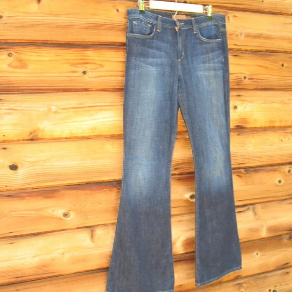 Blue High Waist Flare Jeans 32 X 34 - Image 4