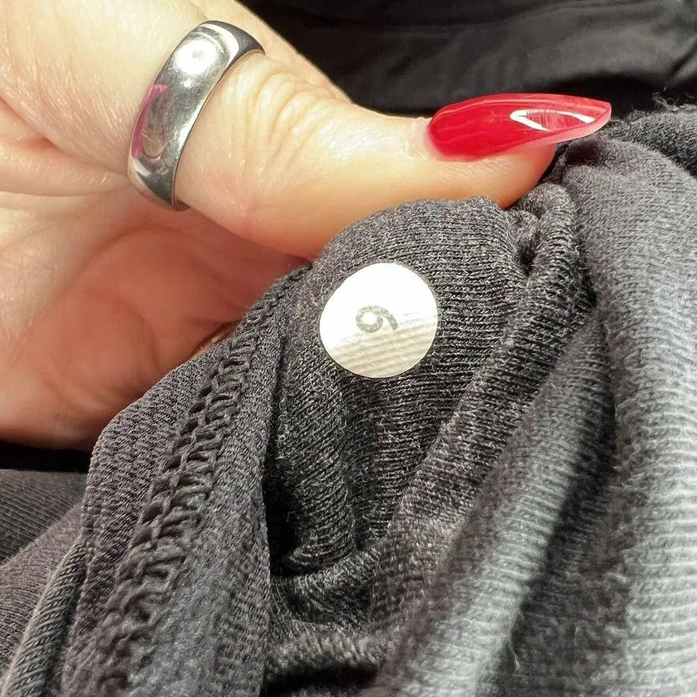 Lululemon That's A Wrap Size 6 Cardigan Sweater Faded Black Stretch French Terry - Image 9