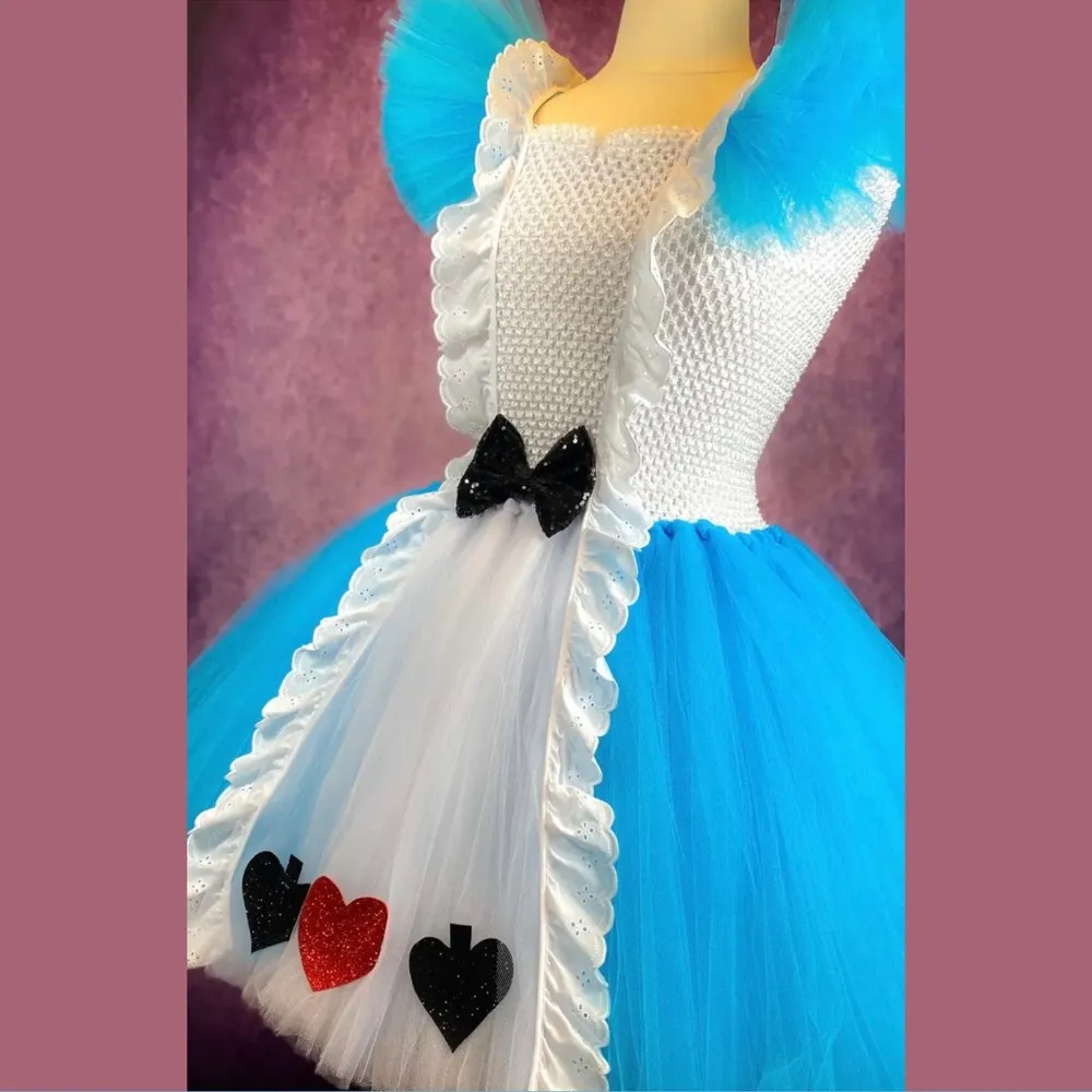 Alice in Wonderland Tulle Costume Dress Size: 18 New Halloween Costume Blue - Image 4