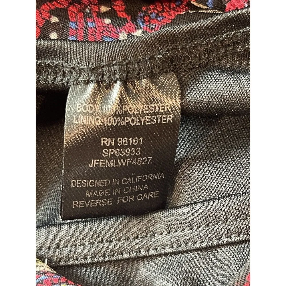 BeBop Pullover Sheer Line 3/4 Elastic Cuff & Waist A-line Vneck Paisley Dress S - Image 12