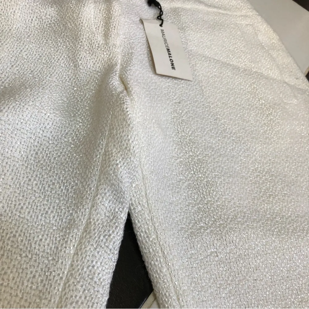 NWT Vintage Deadstock 80s  Italian Textured Cropped Pants size 8 - Image 8