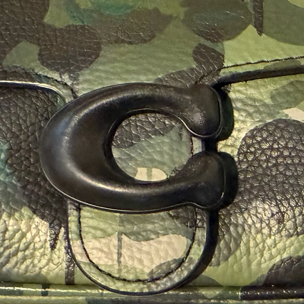 Coach Green/Black Camo Soft Tabby 18 Crossbody Bag CC104 NWOT - Rare and HTF! - Image 13